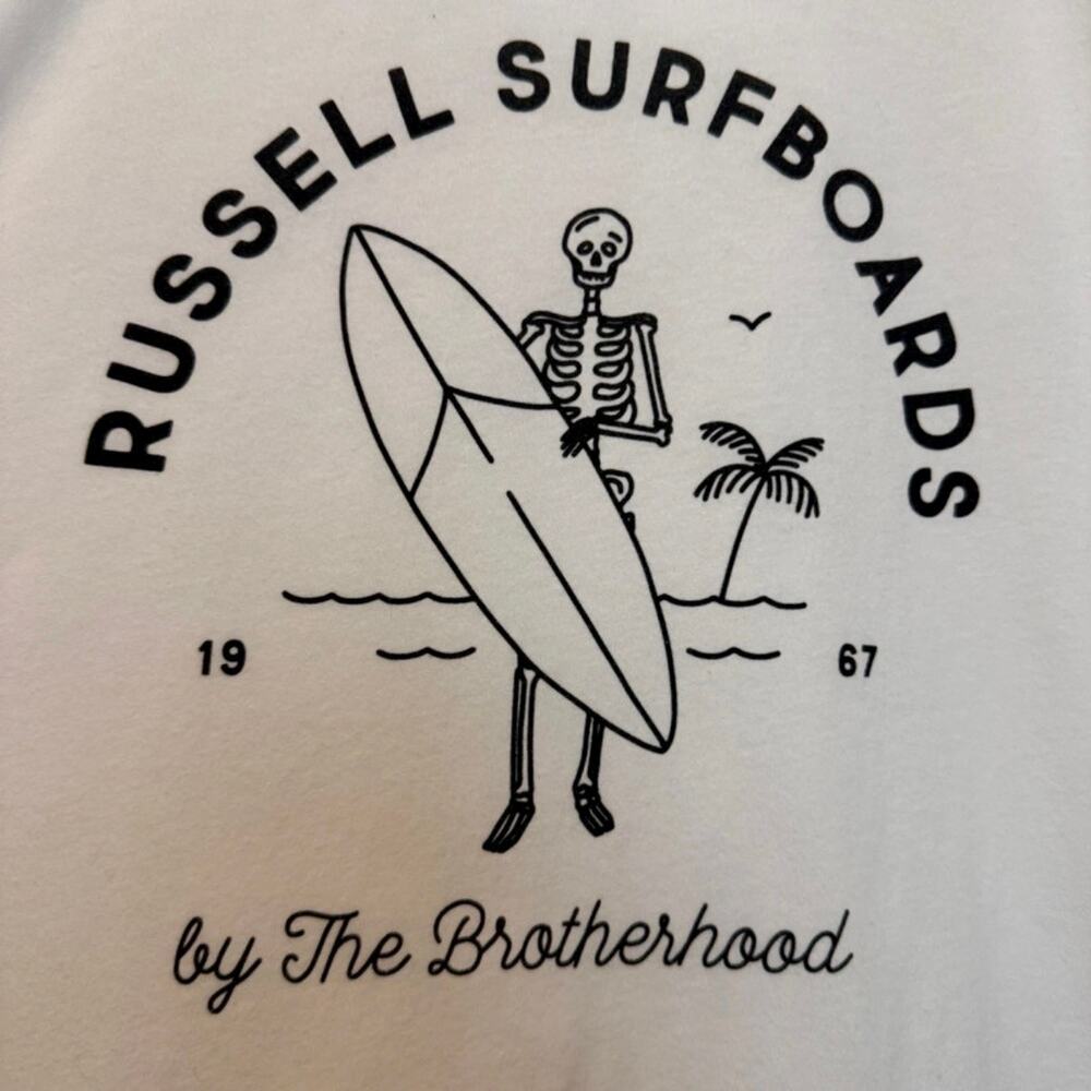 Russell Surfboards Tee T-shirt Canvas Mens XL